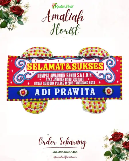 Papan Bunga Ucapan Selamat Alas